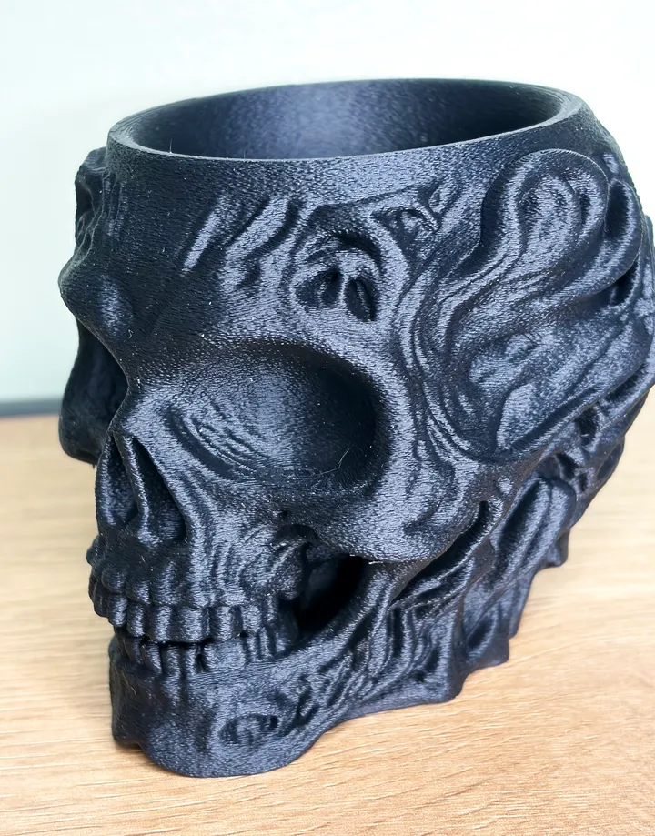 Flaming Skull Planter & Pen Holder — photo 1 of 5