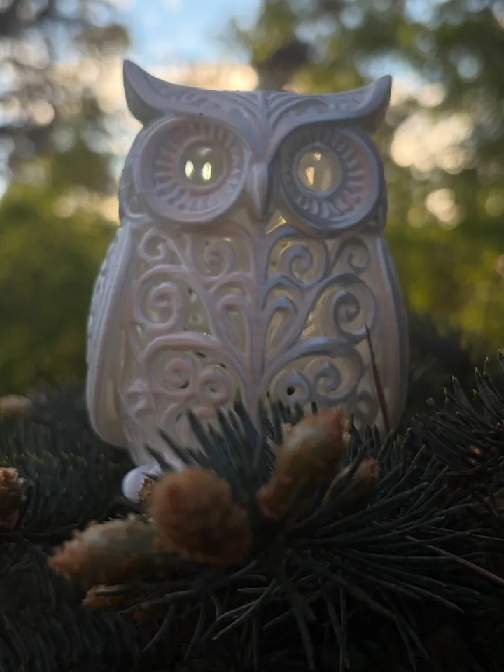 Filigree Owl Figurine — photo 1 of 3