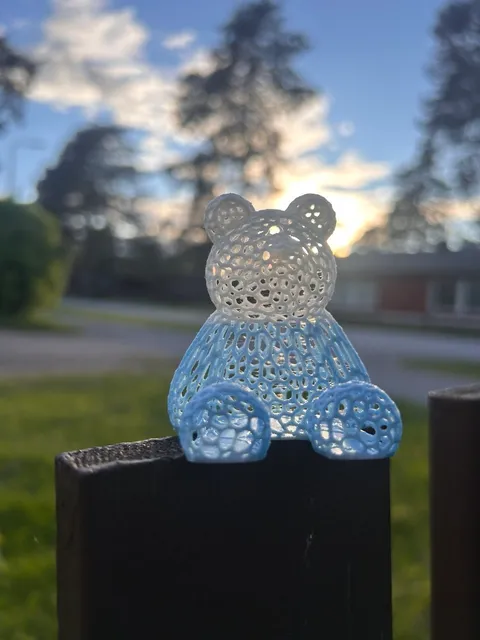 Voronoi Teddy Bear Figurine