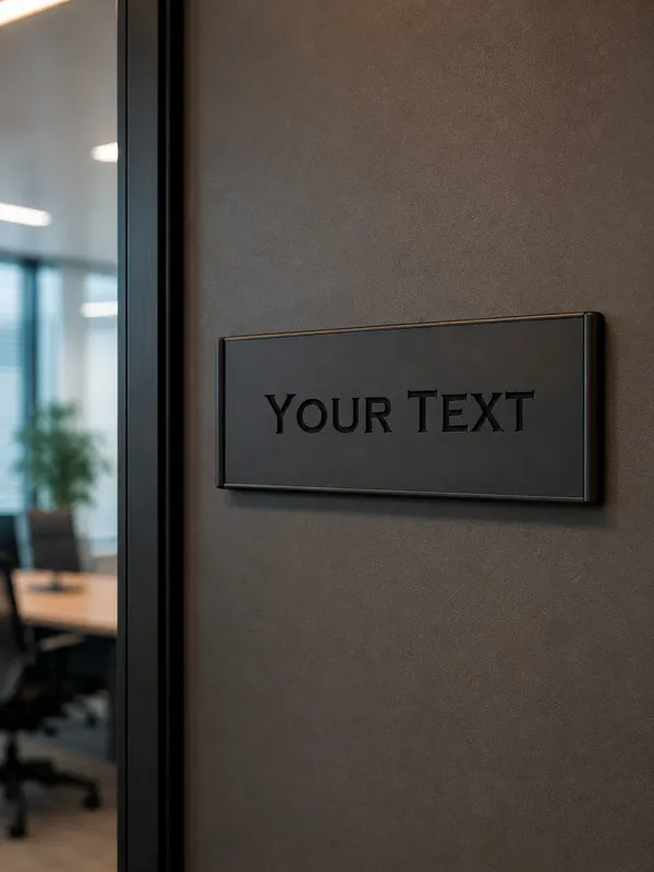 Two-Layer Sign, No Visible Fixings