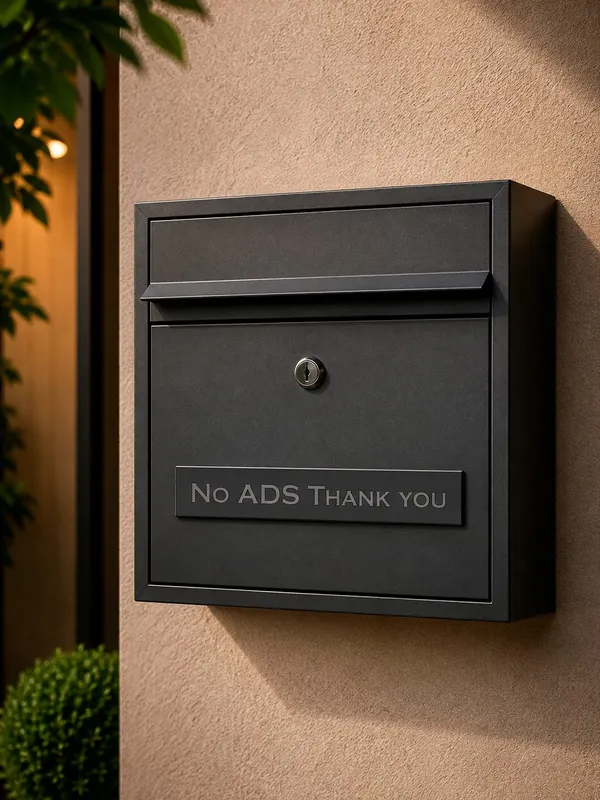 No Junk Mail Sign