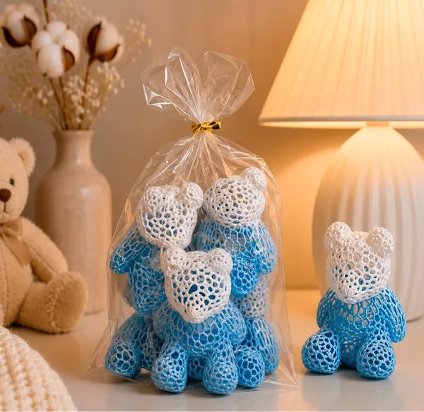 Lace Bears, Set of 5