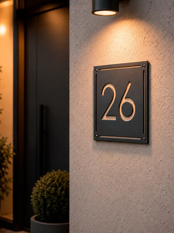 House Number Sign