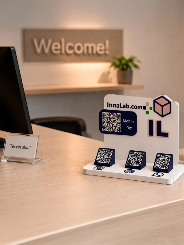 Reception Stand · MobilePay + Three Codes